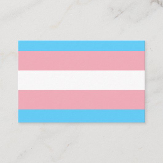 Transgender Flag 名刺 (正面)