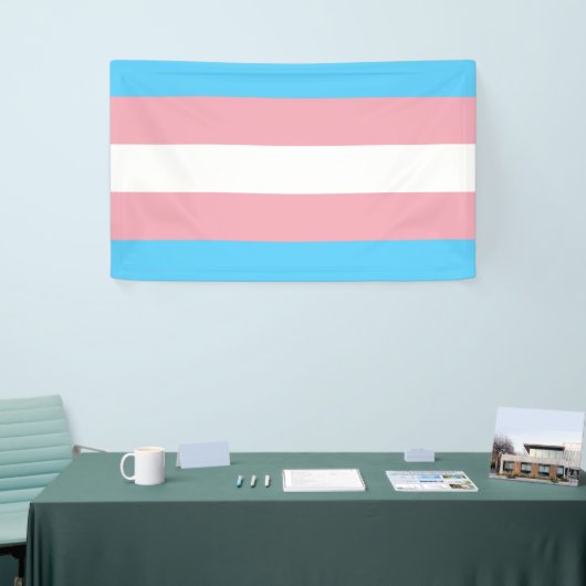 Transgender Flag 横断幕 (トレードショー)