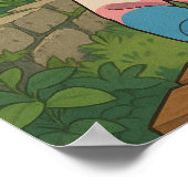 Transgender Flag Anime Person | LGBTQIA+  ポスター (角)