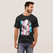 Transgender Flag Day MTF FTM Pride Trans Transgend Tシャツ (正面フル)