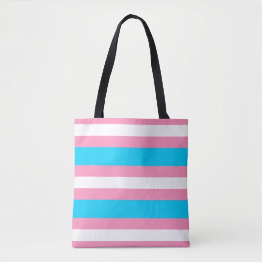  Transgender Flag | LGBTQIA+ Pink, Blue and White トートバッグ (正面)