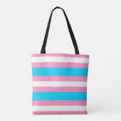  Transgender Flag | LGBTQIA+ Pink, Blue and White トートバッグ (裏面)