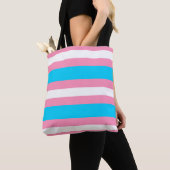  Transgender Flag | LGBTQIA+ Pink, Blue and White トートバッグ (クローズアップ)