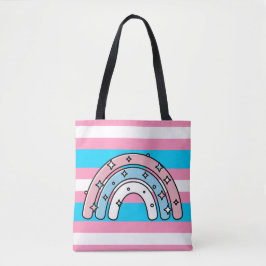  Transgender Flag | LGBTQIA+ Pink, Blue and White トートバッグ
