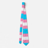  Transgender Flag | LGBTQIA+ Pink, Blue and White ネクタイ (裏面)