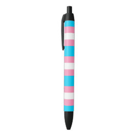  Transgender Flag | LGBTQIA+ Pink, Blue and White 黒ボールペン