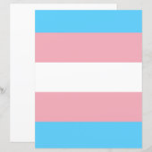 Transgender Flag Papier (正面/裏面)