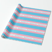 Transgender Flag Personalized Birthday ラッピングペーパー (アンロールド)
