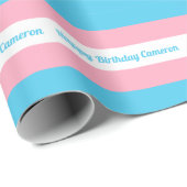 Transgender Flag Personalized Birthday ラッピングペーパー (ロールコーナー)