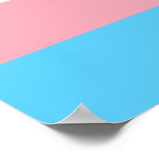 Transgender flag Poster ポスター (角)