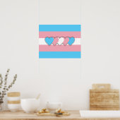 Transgender flag Poster ポスター (キッチン)