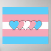 Transgender flag Poster ポスター (正面)