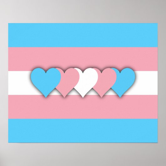 Transgender flag Poster ポスター (正面)