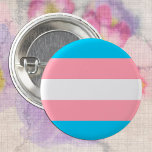 Transgender Flag & Pride community / gender 缶バッジ<br><div class="desc">Button: Transgender Flag & Pride community symbol representing transgender individuals and the transgender community.</div>