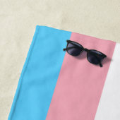 Transgender flag trans pride LGBT symbol gay homos ビーチタオル (インサイチュ)