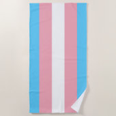 Transgender flag trans pride LGBT symbol gay homos ビーチタオル (正面)