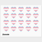 Transgender Flagge ハートシール (シート)