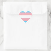 Transgender Flagge ハートシール (バッグ)