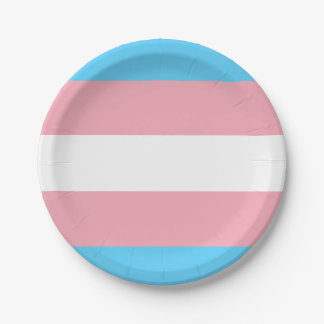 Transgender Flagge ペーパープレート