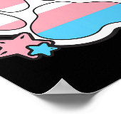 Transgender Furry Paw Lgbtq Month Gay Rights Pride ポスター (角)