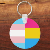 Transgender Pansexual Dual Pride Flag キーホルダー (裏面)