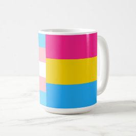 Transgender Pansexual Dual Pride Flag コーヒーマグカップ