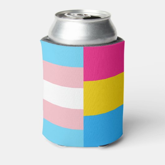 Transgender Pansexual Dual Pride Flag 缶クーラー (缶裏面)