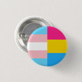 Transgender Pansexual Dual Pride Flag 缶バッジ (正面&裏面)
