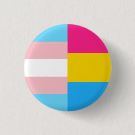 Transgender Pansexual Dual Pride Flag 缶バッジ