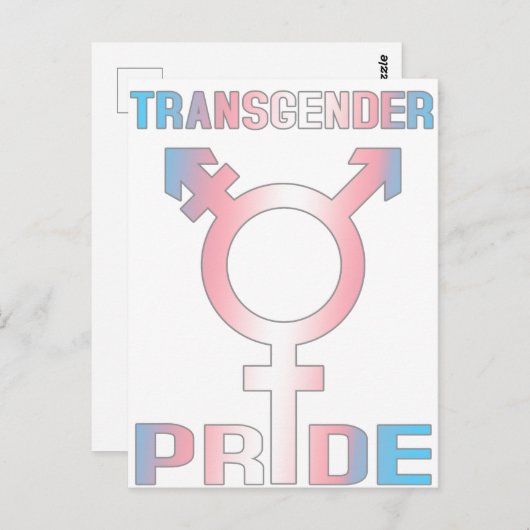 Transgender Pride ポストカード (正面/裏面)
