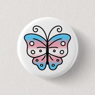 Transgender Pride Butterfly Pin Badge 缶バッジ