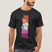Transgender Pride Cat LGBT Trans Flag Cute Cats Tシャツ (正面)