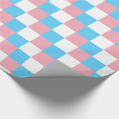 Transgender pride colors Wrapping Paper ラッピングペーパー (角)