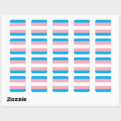 Transgender Pride Flag スクエアシール (シート)
