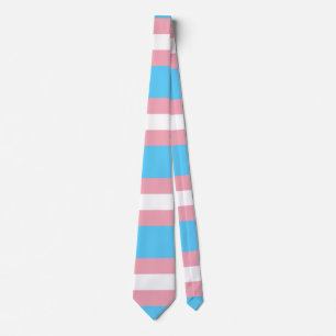 Transgender Pride Flag ネクタイ