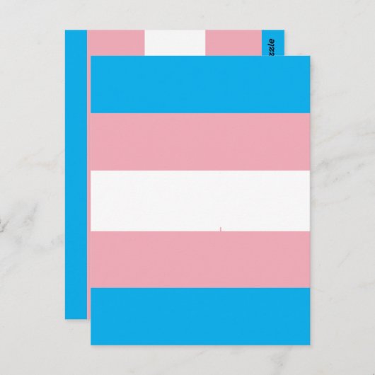 Transgender Pride Flag ポストカード (正面/裏面)