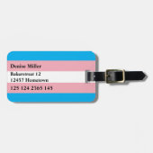 Transgender Pride Flag ラゲッジタグ (正面横)