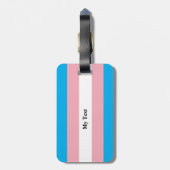 Transgender Pride Flag ラゲッジタグ (裏面縦)