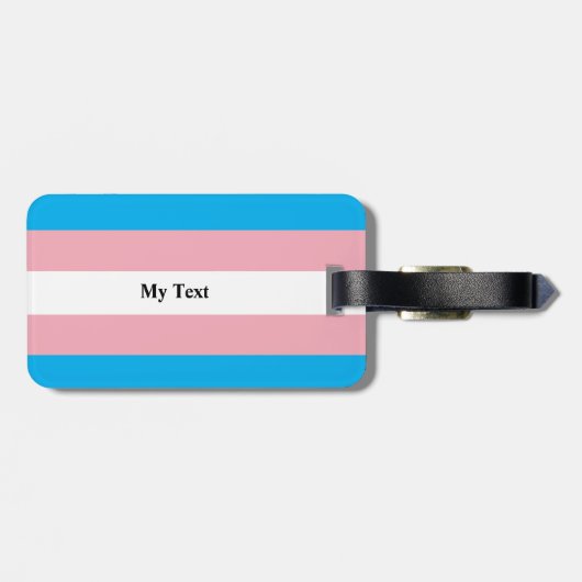 Transgender Pride Flag ラゲッジタグ (裏面横)