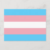 Transgender pride flag Postcard ポストカード (正面)