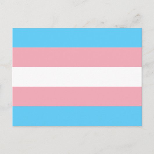 Transgender pride flag Postcard ポストカード (正面)