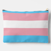 Transgender pride flag with text アクセサリーポーチ (裏面)