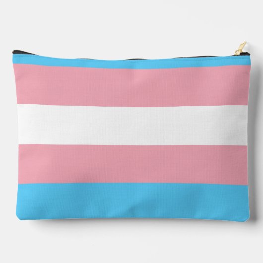 Transgender pride flag with text アクセサリーポーチ (裏面)