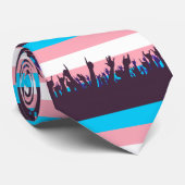 Transgender Pride Flag With Waving Hands ネクタイ (ロール)
