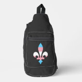 Transgender pride fleur-de-lis  スリングバッグ (正面)