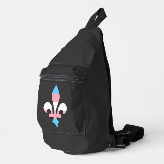 Transgender pride fleur-de-lis  スリングバッグ (右コーナー)