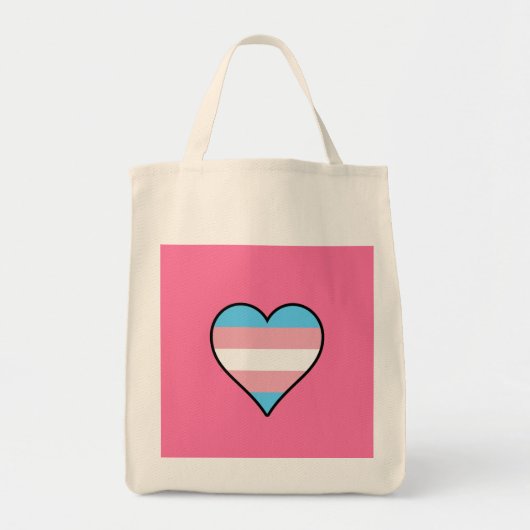 Transgender pride hearts トートバッグ (正面)