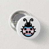 Transgender Pride Ladybug Pin Badge 缶バッジ (正面&裏面)