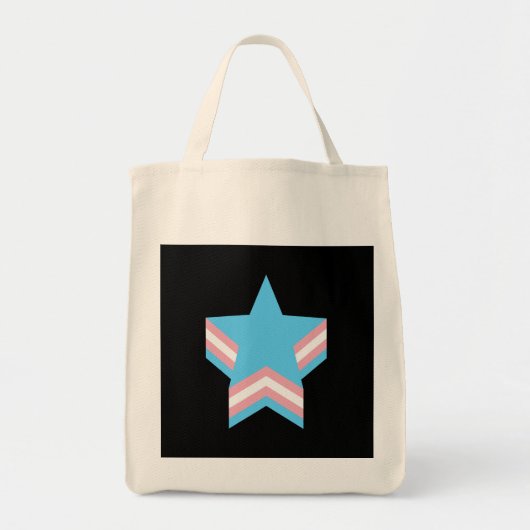 Transgender pride stars トートバッグ (正面)