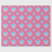 Transgender pride stars Wrapping Paper ラッピングペーパー (フラット)